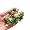Steel needle raffia fan pendant earrings seaside vacation style temperament earrings niche high-end versatile earrings women