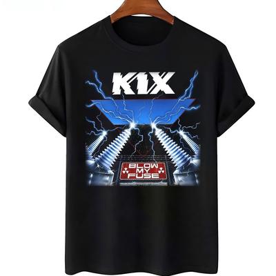 Heißes Kix Band Shirt Geschenk für Fans Schwarz Alle Größen T-Shirt