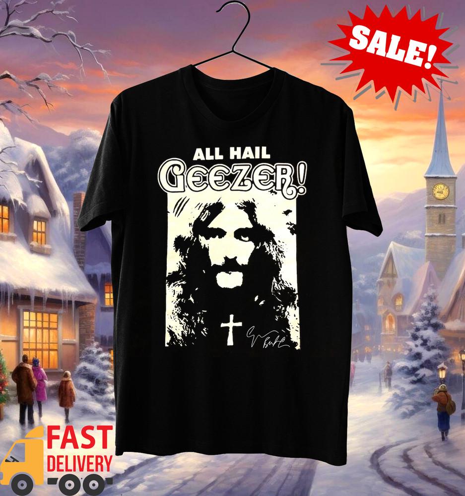 Слава Geezer Butler Фирменная футболка Классическая черная Унисекс S-5XL Унисекс футболка XXL