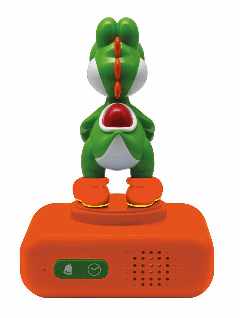 Lexibook Nintendo Super Mario Sound Effect Alarm Clock with One Size Boys' Snooze, Orange/Green,