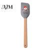 Butter Spreading Scraper Silicone Spatula with Wooden Handle, Christmas Tree/Snowman/Santa Claus/Elk Pattern Baking Accessories for Home Decor,