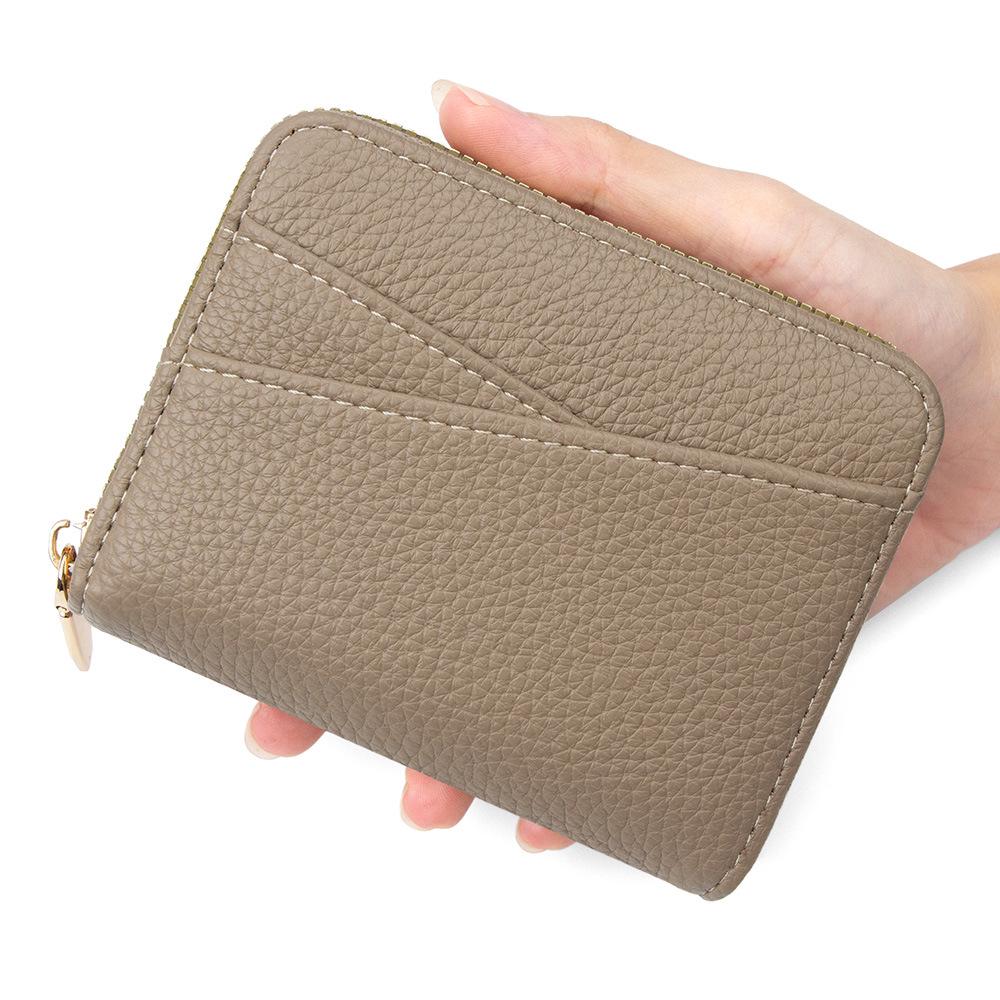 Японский держатель для карт-гармошка с молнией по периметру - Большая вместимость для карт и монет 950₽