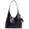 Brooklyn 28 Bolsa Tote de Couro com Logo Feminina Bolsas Tote Preto Marrom CBH44-LHPMZ