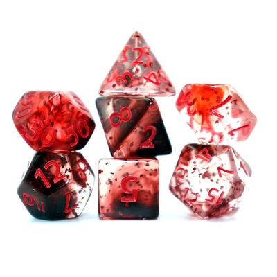 7pcs Crystal Style DND Dice Set Polyhedral Table Game Role-Playing RPG Dices