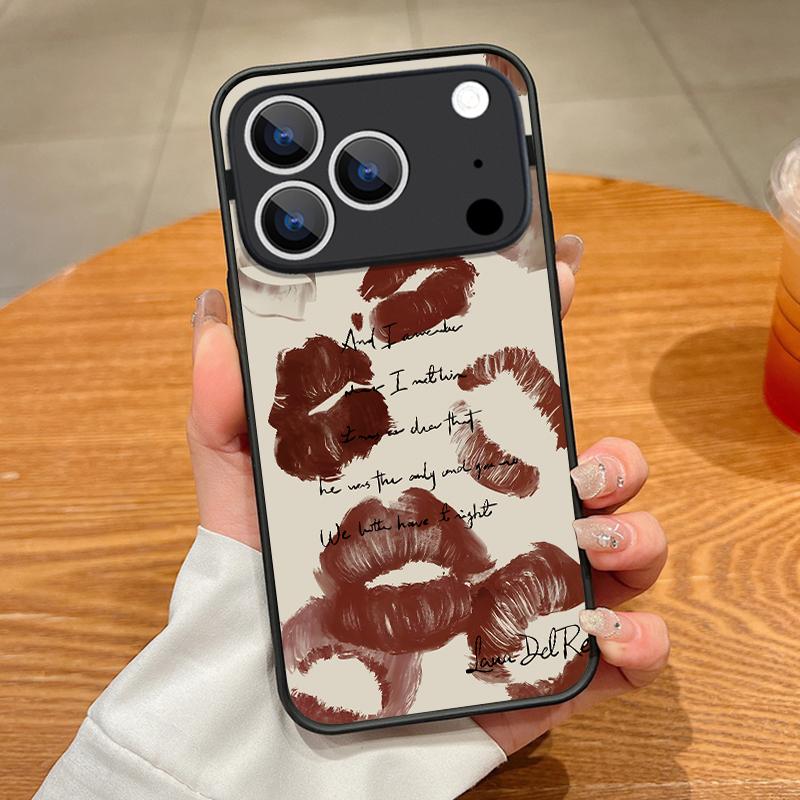 Fashion Kiss Lips Pattern Case For iPhone 17 Pro Max Case iPhone 16 Pro Max 15 14 13 16E 17E Magnetic For Magsafe Hybrid Matte Cover