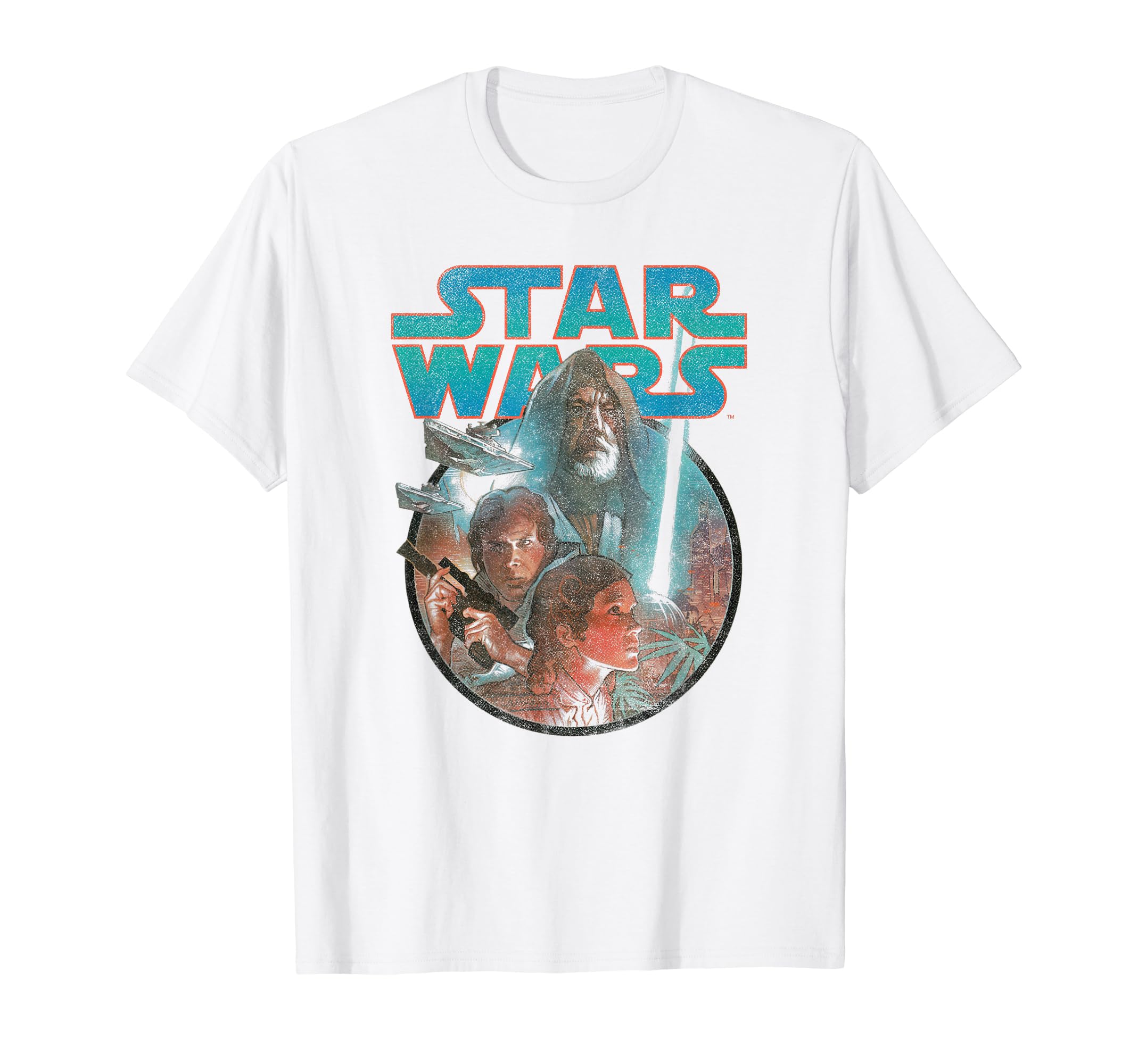 STAR WARS Винтажная футболка с групповым постером Оби-Вана Кеноби