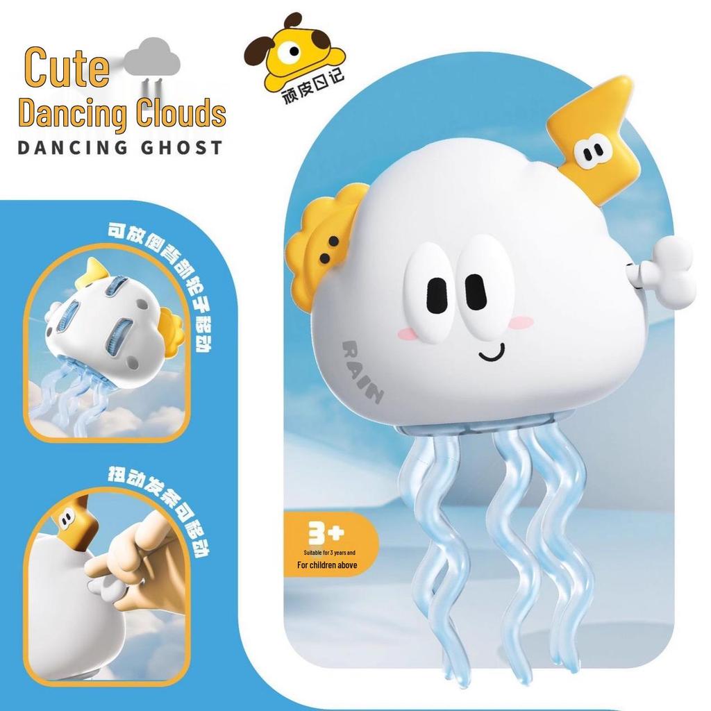 Halloweenský tančící duch a chobotnice kývající se hračka pro děti