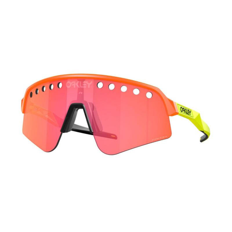 

Oakley Fashion Personality Plate Frame Irregular Shape Sunglasses Unisex Couple Orange Red F