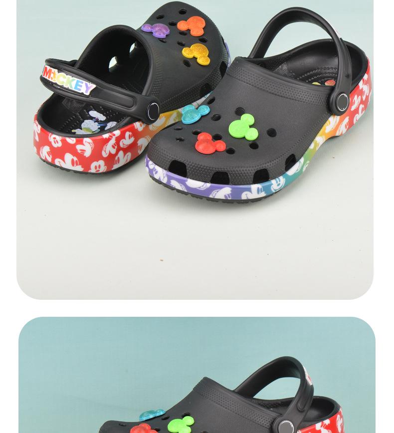 Mickey Mouse Kids' Clog Sandals: Non-Slip, Wear-Resistant Beach Shoes for Boys, Girls, & Toddlers
