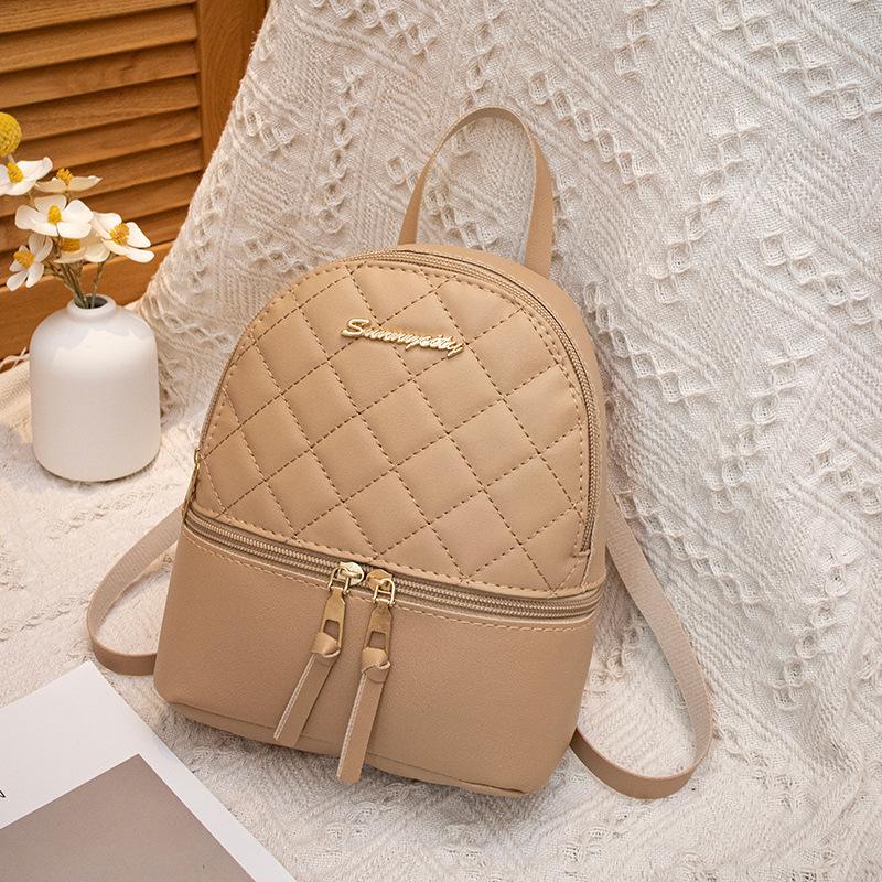 

Ромбовидная вышивка Мини-сумка на плечо с молнией Женская сумка Сумка Модная сумка большой вместимости хаки