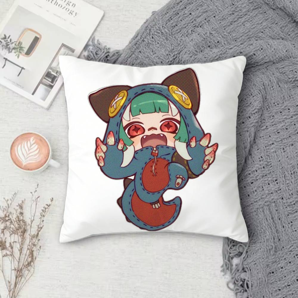 Gachiakuta Doublesided Printed Square Pillow Cover Decorative Cushion Cover for Sofa Bedroom Bedside