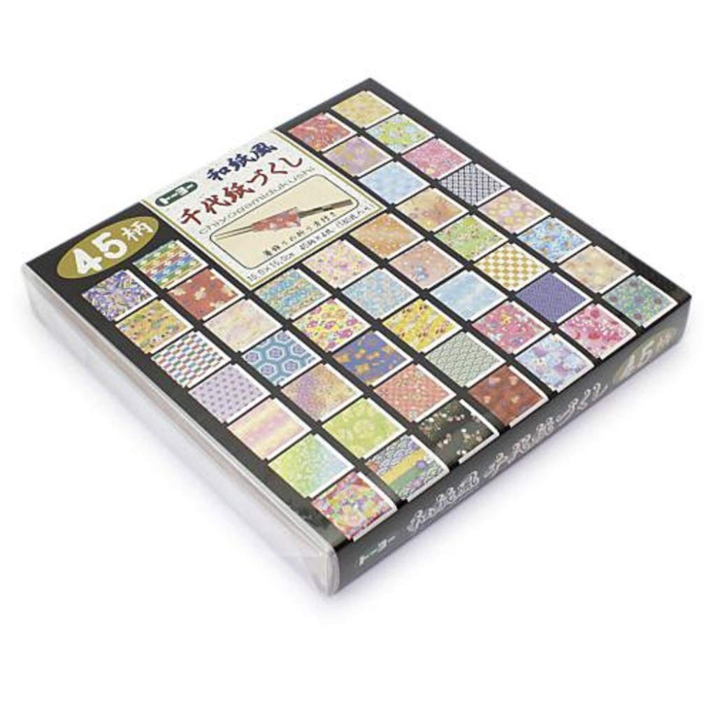 Toyo Origami Chiyogami 15cm 45 180 018053 Washi-style Paper, square, patterns, sheets,