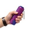 3D Printed Spiky Fidget Toy with Ball Chain, Stress Relief Gripper Sensory Toy with Spinner & Clicker, Portable Travel Massage Stick Pain Stimming