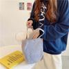 [Spot] Literary and artistic corduroy bag portable casual women's small hand bag retro cloth bag bento bag
