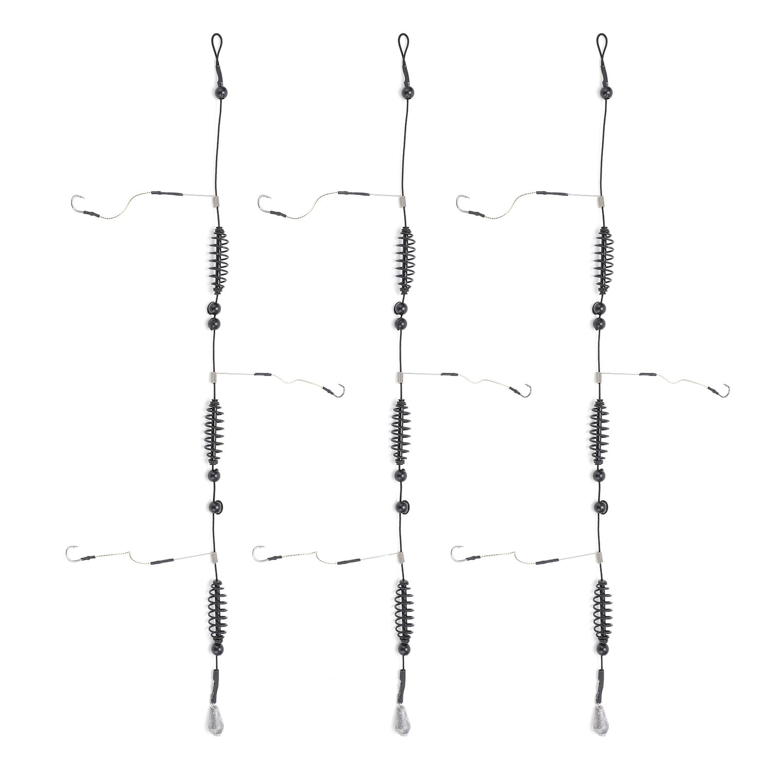 

Набор искусственных приманок, рыболовных крючков, клеток-ловушек, корзин и рыболовных кормушек