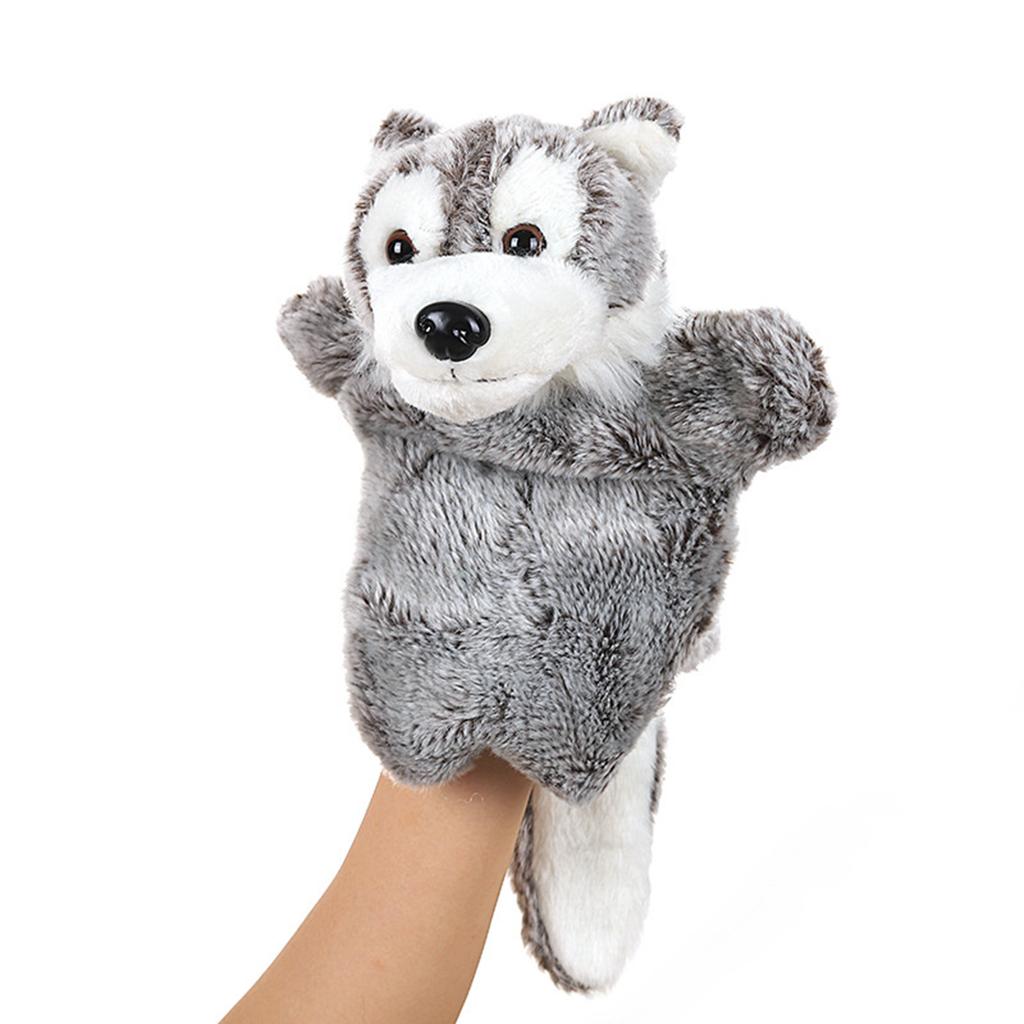Cute Plush Hand Puppet Pretend Playing Doll Soft Animal Puppet Parent Child Interaction Toy Christmas Gift