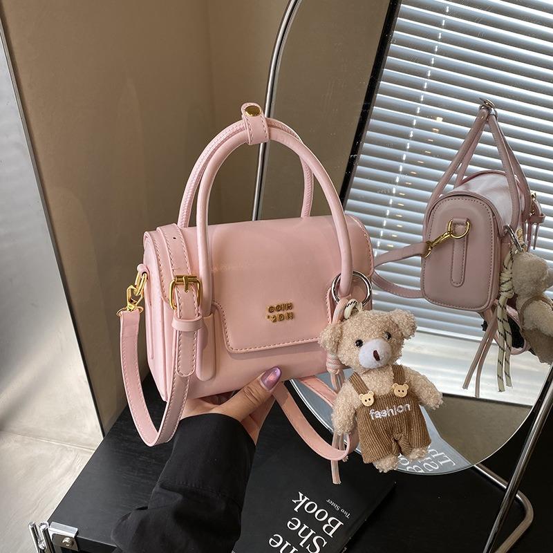 Hand carry simple high-end small square bag spring and summer new fashion shoulder bag trend casual messenger bag