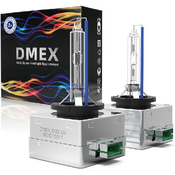 DMEX D3S HID Headlight Bulbs Xenon 6000K Cool White 35W Replacement 66340 42403 42302 Headlamp - Pack of 2(Not fit Halogen Headlight Assembly) 6000K Cool White