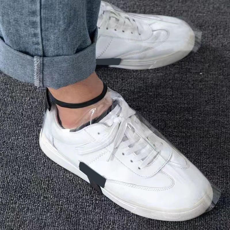 Couvre-chaussures transparents pour salon de coiffure, anti-poussière, imperméables, antidérapants, faciles à mettre et à enlever, protège-chaussures pour coiffeurs