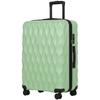 30Inch 77cm 98L Suitcase, ABS Hard Shell Checked Luggage, Green
