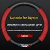 AOT1 Universal Carbon Fiber Steering Wheel Cover for Toyota Corolla Vios Camry - Fits Crown Highlander Levin Ruizhi - Four Seasons Fi400000