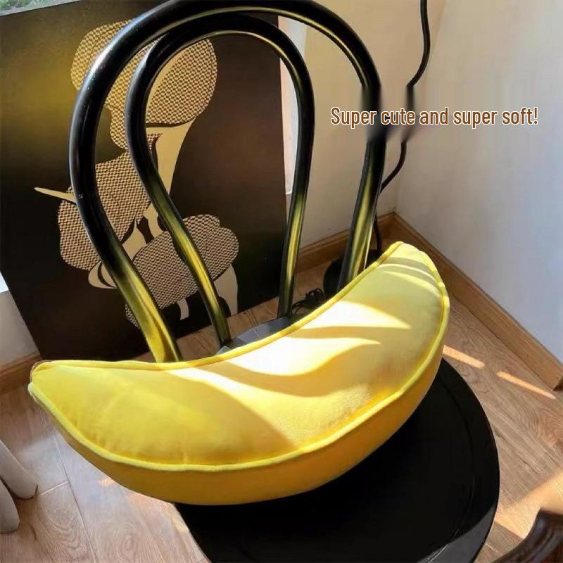 Cuscino Peluche Banana: Giocattolo Carino, Lungo, con Schienale per la Testa e Morsetto per le Gambe