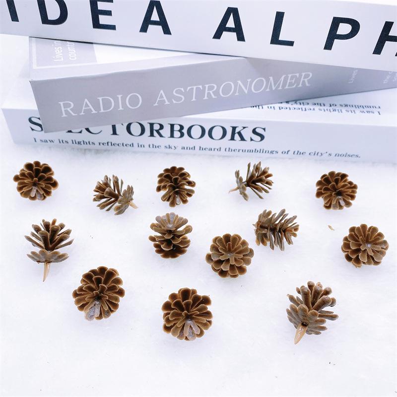 Plastic Pine Cone Ornaments: 2-6 Cm Christmas Craft & Photography Props