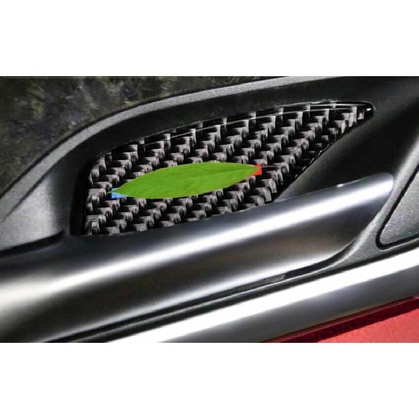 For BMW 5 Series G30 2018-2023 Real Carbon Fiber Interior Door Bowl Cover Trim