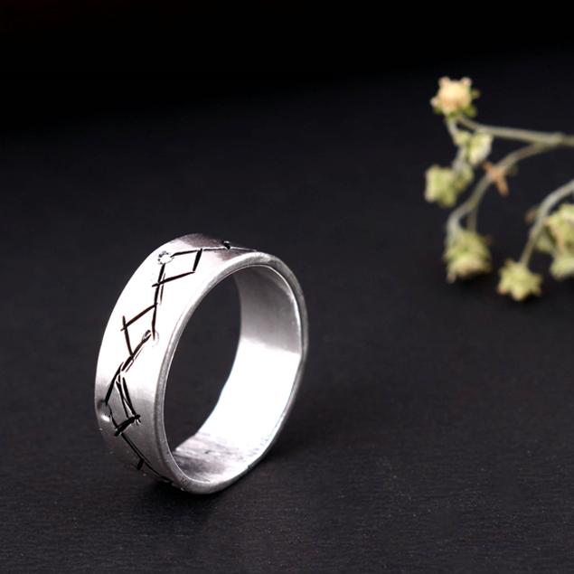Handmade Arthritis Support Ring – Sterling Silver Thumb Splint, Adjustable Therapy Band