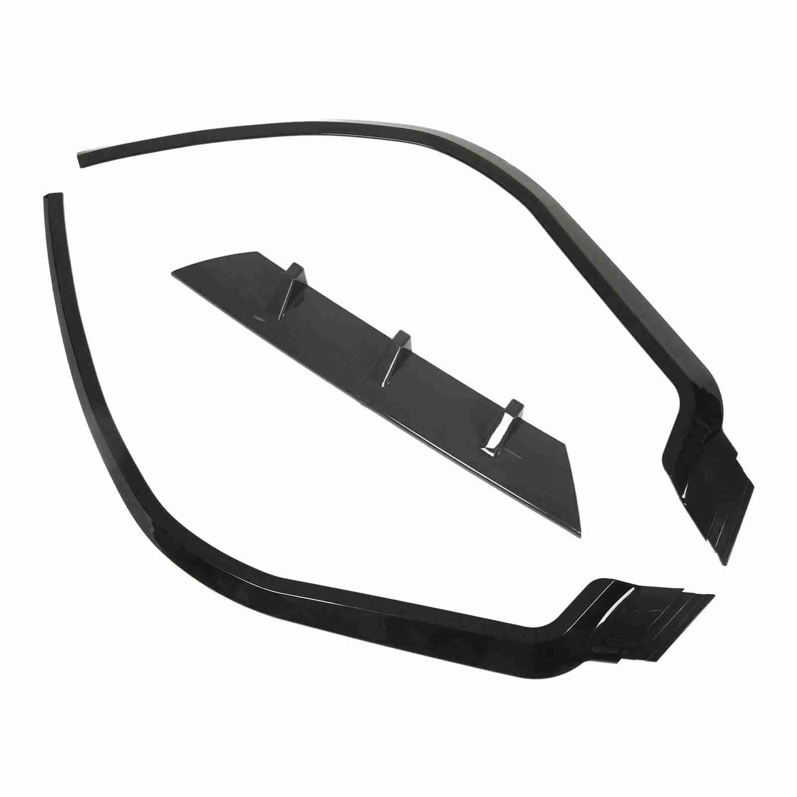 3PCS Front Bumper Splitter   Delicate Corners Bumper Lip Spoiler   for
