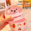 Girly Lidded Storage Box & Pen Holder Mini Desktop Trash Can