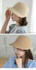 [Little&More] Paper Cap Straw Hat for Women, Paper Material, Adjustable Size, UV Protection, Khaki [Used]
