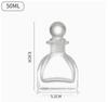 150ml Transparent Mini Glass Bottle for Liquor, Cold Brew Coffee, Fruit Wine, and Dispensing, with Sealed Two Ounce Capacity