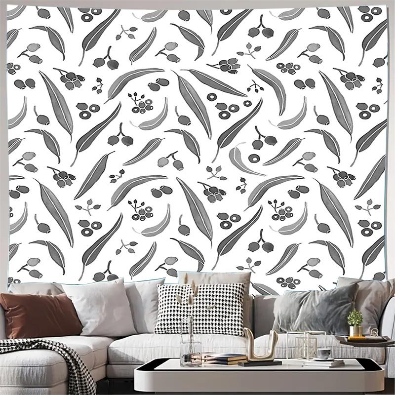 

Bohemian Tapestry Wall Hanging Eucalyptus Tree Pattern Decor Nature Aesthetic Room Decor Dorm Room Tapestry Botanical Wall Art M 74x94cm(29x37in)