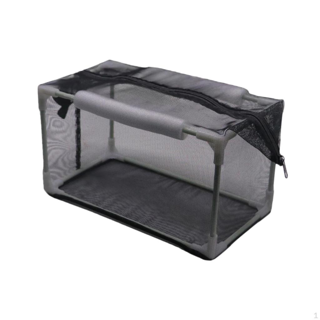 Aquarium Breeder Net Isolation Box Nylon Mesh Plastic Frame for Newborn Small Fish Easily Install