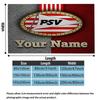 1PC Philips Sport Vereniging Custom Name Patterned Flannel Blanket Suitable For All Seasons for Home Decor Warmth and Comfort Gifts Holiday Present