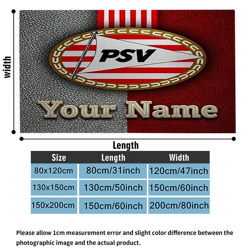 1PC Philips Sport Vereniging Custom Name Patterned Flannel Blanket Suitable For All Seasons for Home Decor Warmth and Comfort Gifts Holiday Present