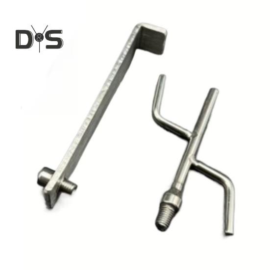 Bară telescopică de prindere a încărcăturii pentru camion, cu 2 cârlige, din oțel inoxidabil, pentru platforma camionetei, instrument de recuperare a căruciorului, tijă telescopică de împingere și tragere, rezistentă