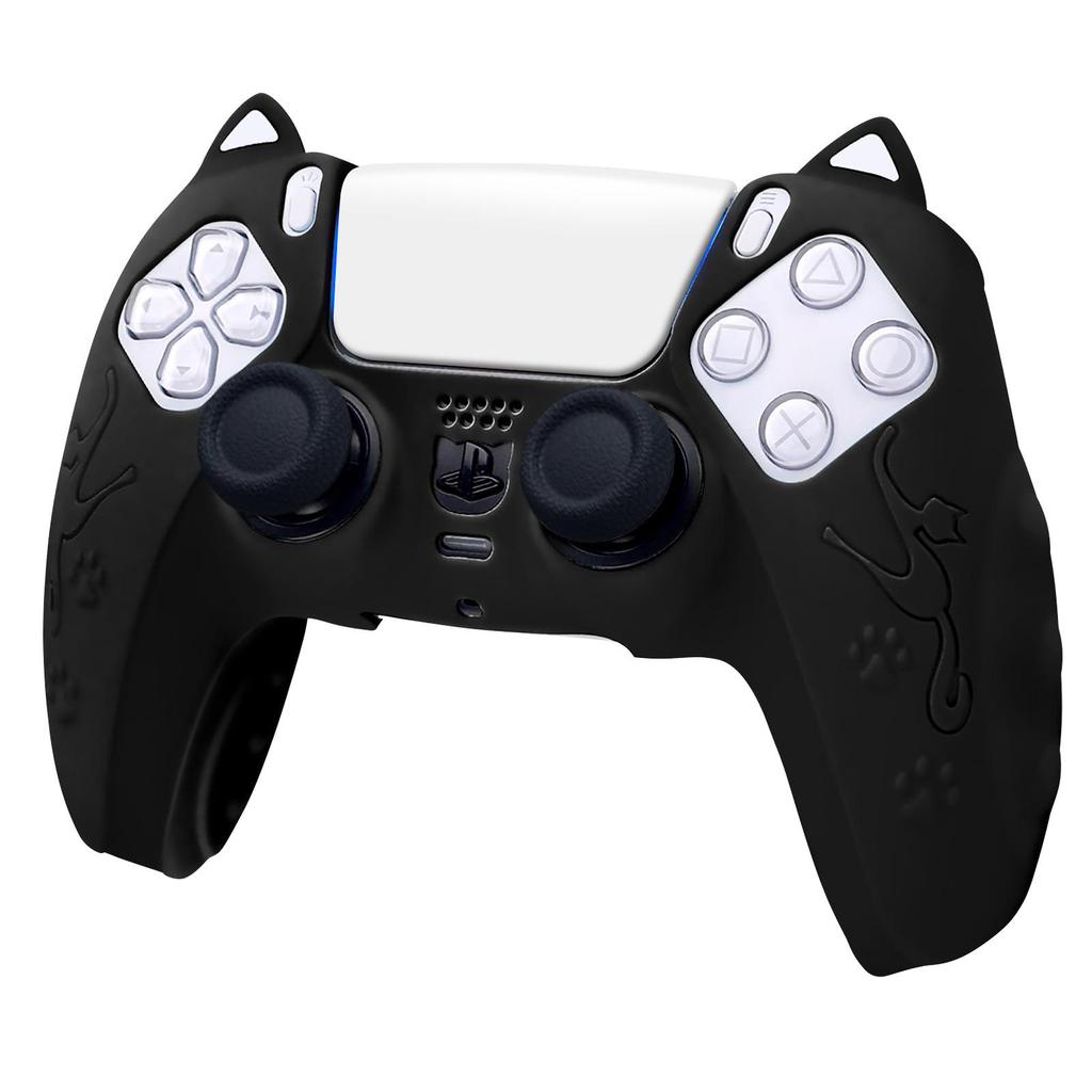 Silicone Cat Ear Anti-Slip Cover for Sony PS5 Controller