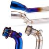 Slip-on Exhaust Header Tube For Suzuki GSXR150 GSXR125 GSXS150 GSXS125 2017-2024 Moto Escape 51MM Interface Front Link Pipe