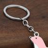 Keychain with Seal Pendant Lightweight Portable Keyring Creative Design Multiple Colors