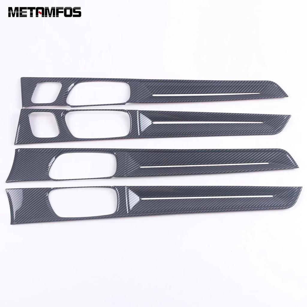 For Honda Civic 11th Gen    2024 2025 Carbon Fiber Interior Door Handle Bowl Cover Trim Accessories Car Styling