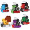 6pcs/set City Train Model Building Blocks Vehicles Egg Children Kids Toys Car Vehicle Cars Geometric Shape Bricks Toy