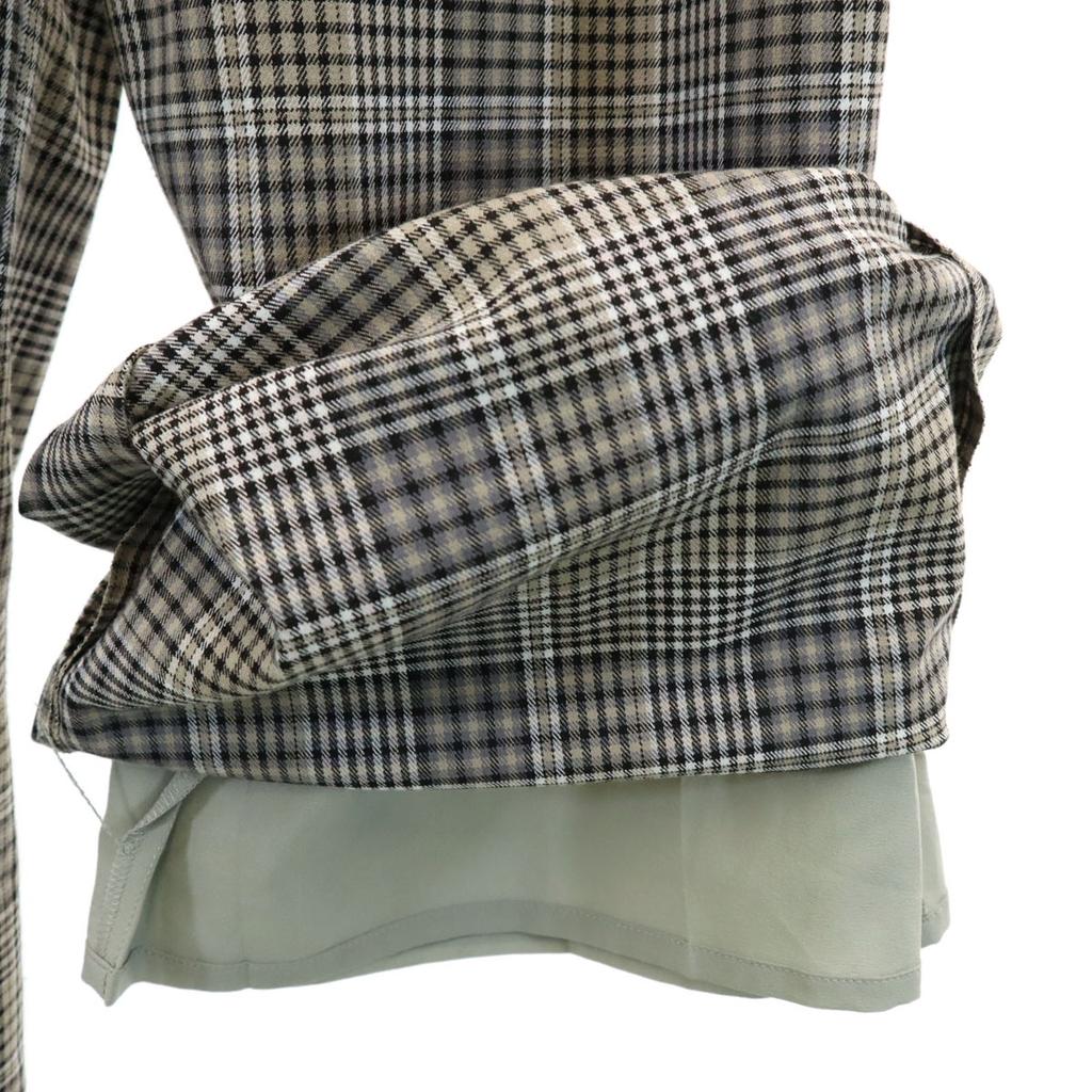 URBAN RESEARCH Made In Japan Check Pattern High Waist Wide Pants 38 Women Used