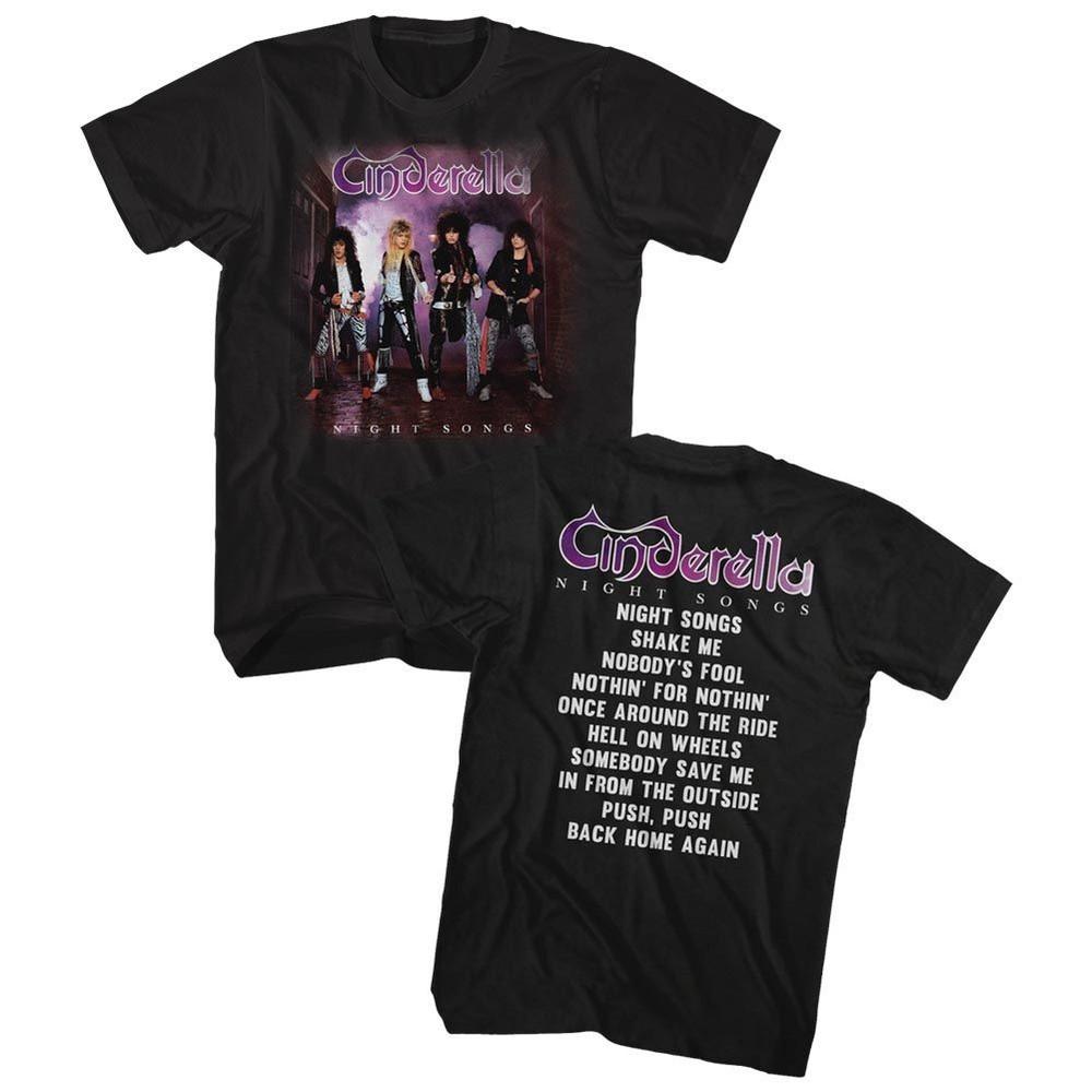 

Cinderella - Night Songs Album - Short Sleeve - Adult - T-Shirt 4XL