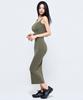 Pijikeolgameoncheu P5072 Symbol Ribbed Long Dress [Brown]