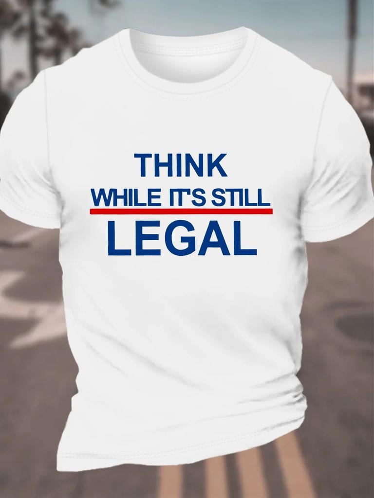 Think While Its Still Legal Feminism Classic Tshirt Cotton Tshirt