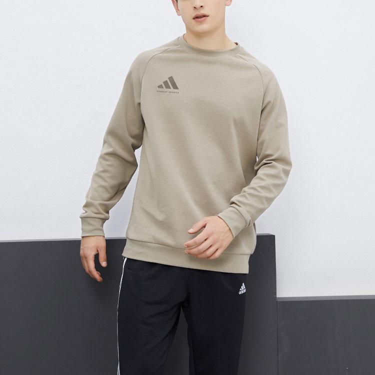 Adidas Logo Sports Casual Crewneck Sweatshirt Unisex Sweatshirt Gray ACLLSPS3CS-GYDG