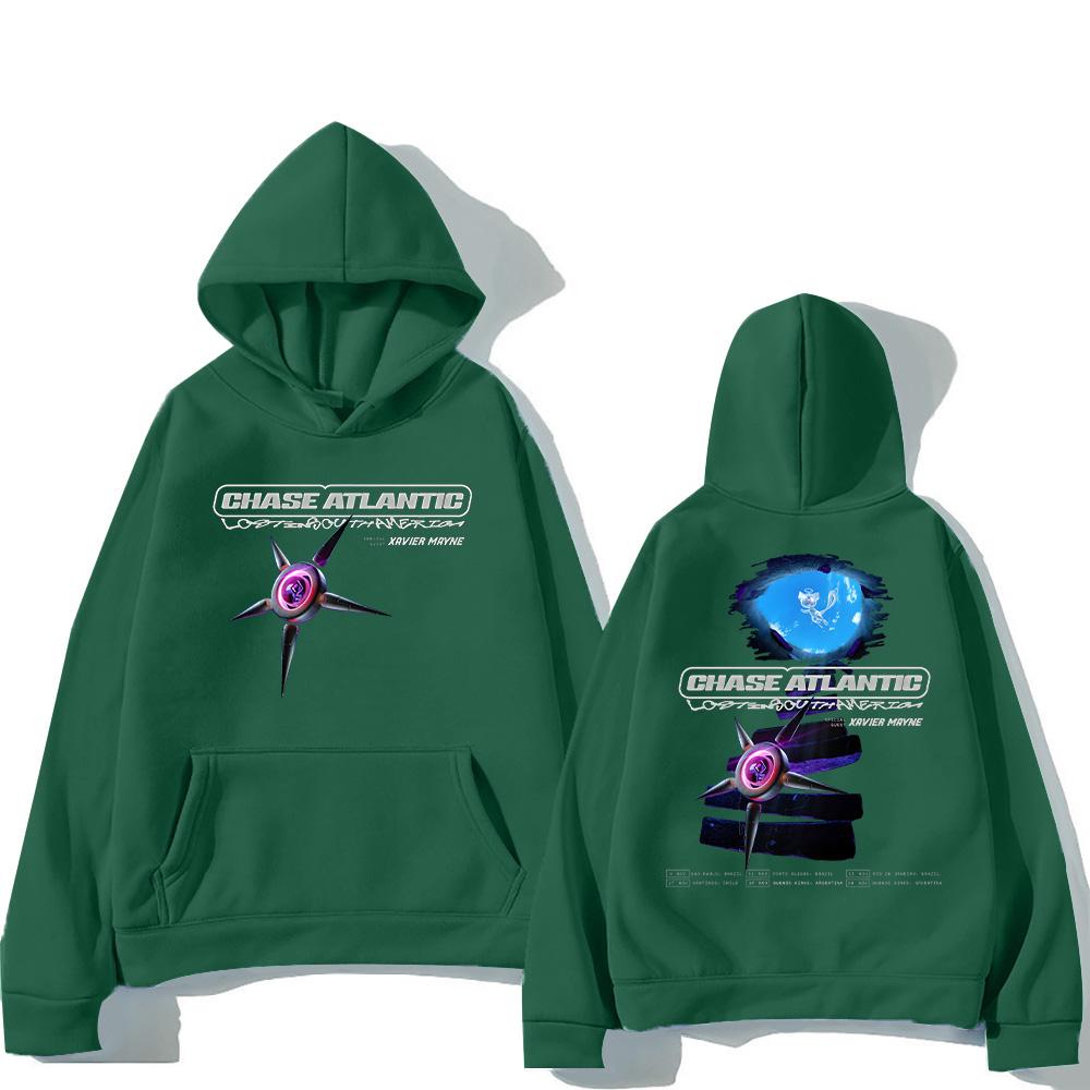 Fashion Men Women Hoodies Chase Atlantic Lost in South America Tour Pullovers Harajuku Aesthetic Unisex Winter Fleece Sweatshirt