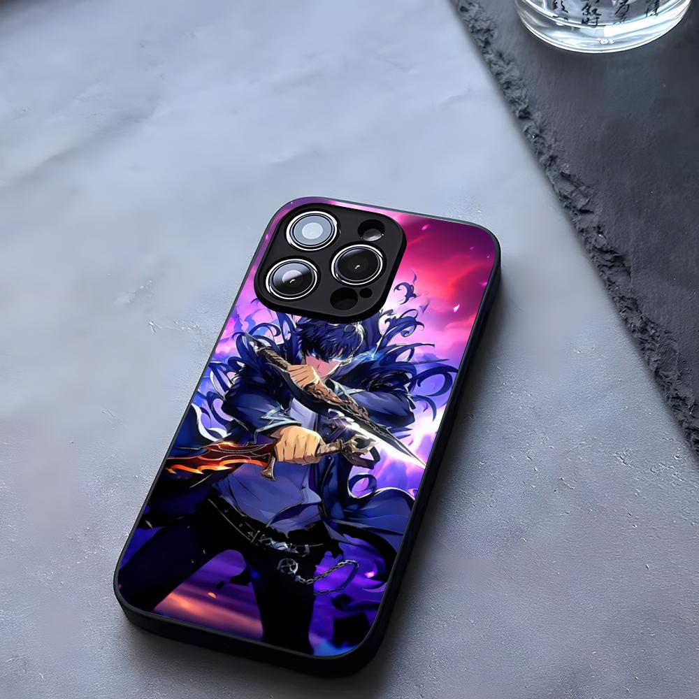 Anime Igris The Leveling Phone Case Tempered Glass For IPhone 17 13 14 16 12 15 11 Pro Max Plus Mini X XR SE2020 Coque